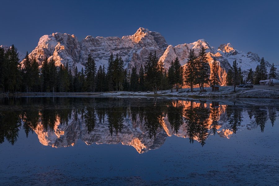 The first light on mountain peaks by Daniel Řeřicha