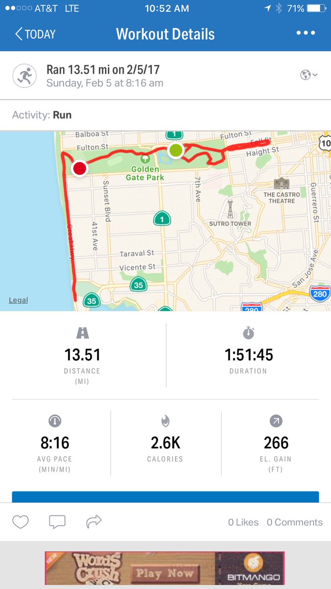 mraclark29's tweet photo. San Francisco Half Marathon in the books. Time to watch the game! #fitnessedu #run13 https://t.co/CwKb1jl8Xe