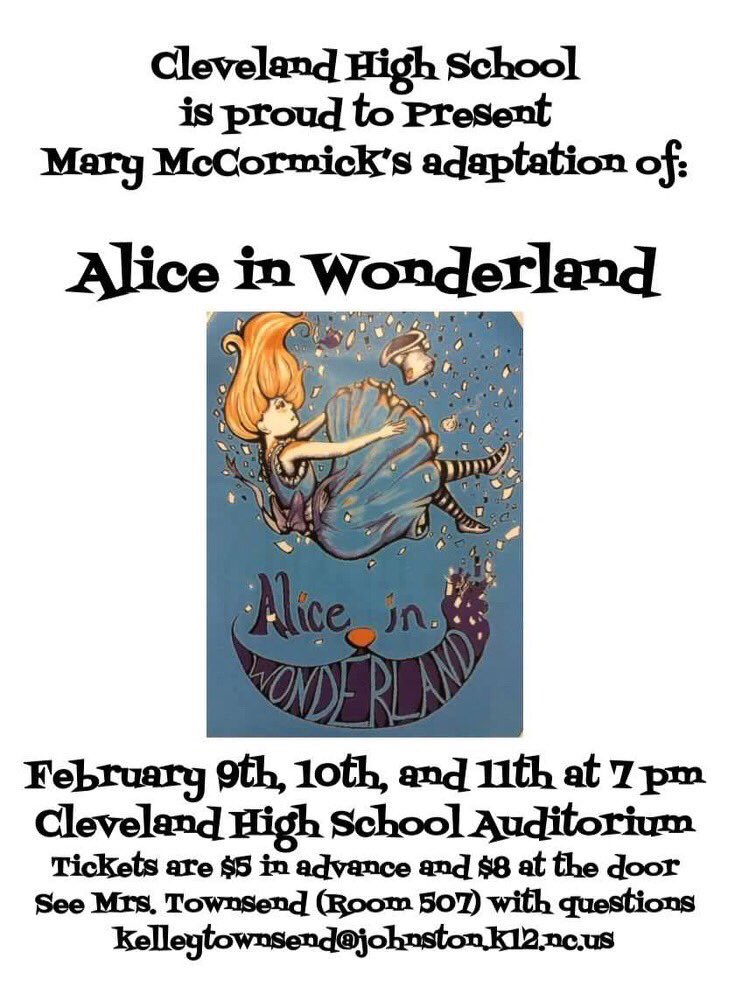 Come out and please support our theatre department!