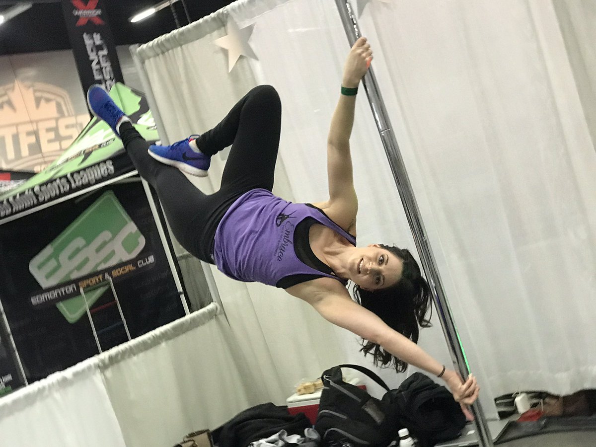 Embrace Pole Art and Fitness shows us a great work out!  Wow this was tough! @GCFitfest