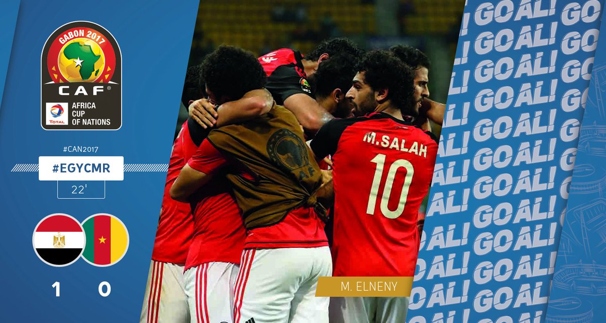 BUUUUUUT | M. ELNENY (Egypte) vient de marquer un but! Egypte - Cameroun 1-0 #CAN2017 #EGYCMR