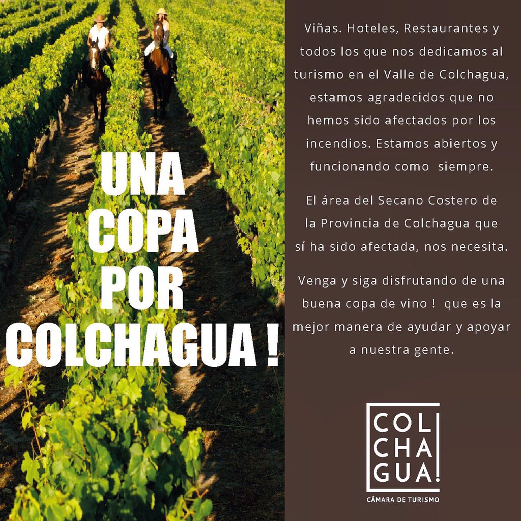 VinaFLurton's tweet photo. #UnaCopaPorColchagua 🍷 https://t.co/K45rFzsCGR