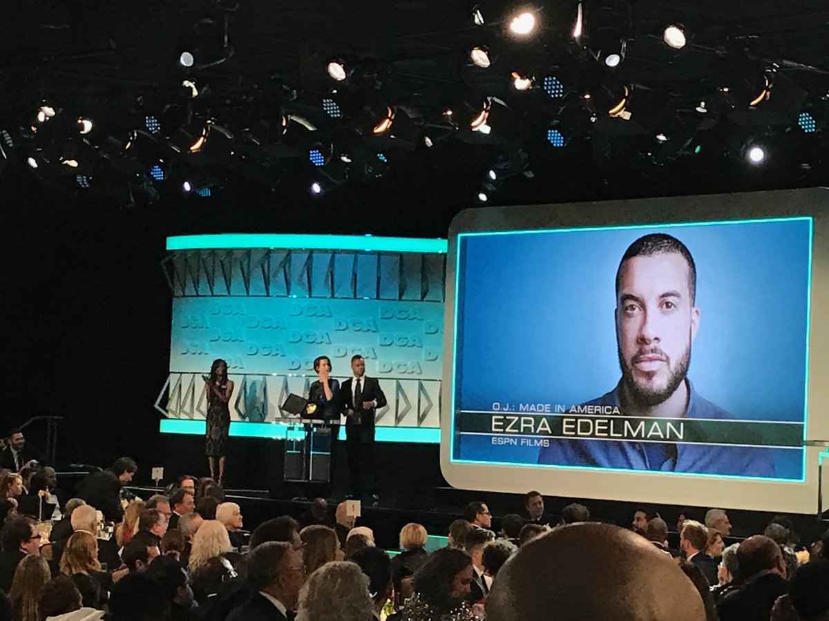 OJMadeInAmerica's tweet image. Congrats to our director @ezraedelman on his win last night at the #dgaawards for Best Documentary! #OJMadeInAmerica