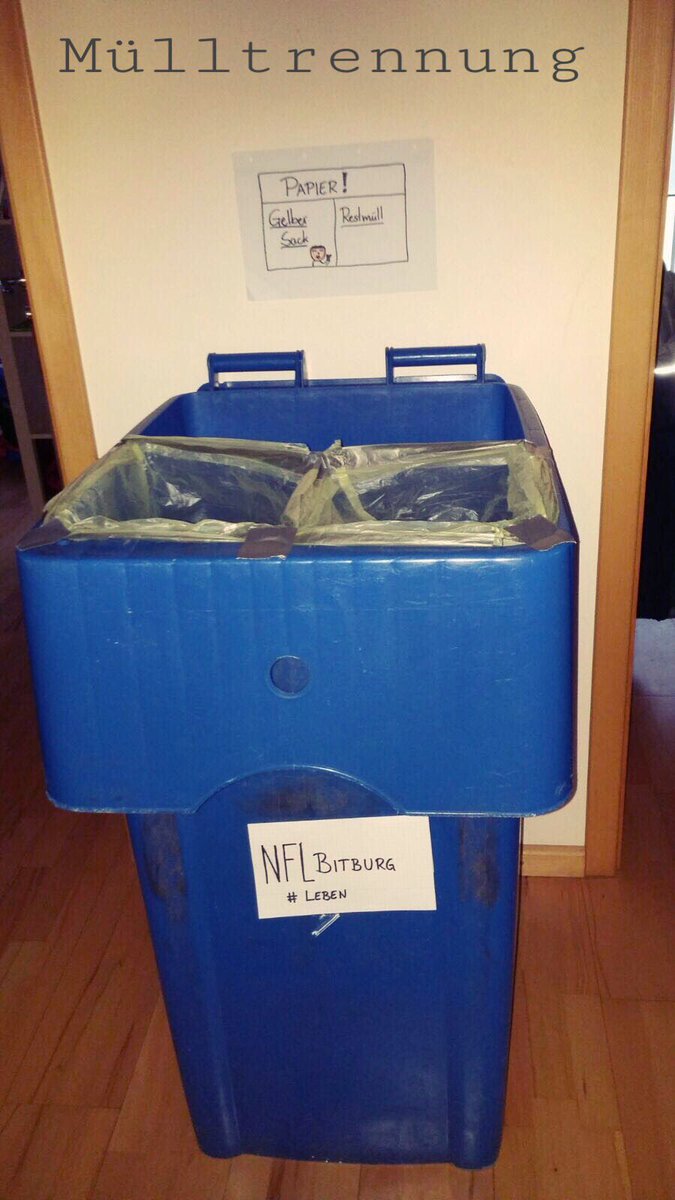 Bei dem ganzen Essen muss natürlich auch Ordnung herrschen was die Mülltrennung angeht 😅 #ranSB51 <a href="/ransport/">ran</a>  #rannfl