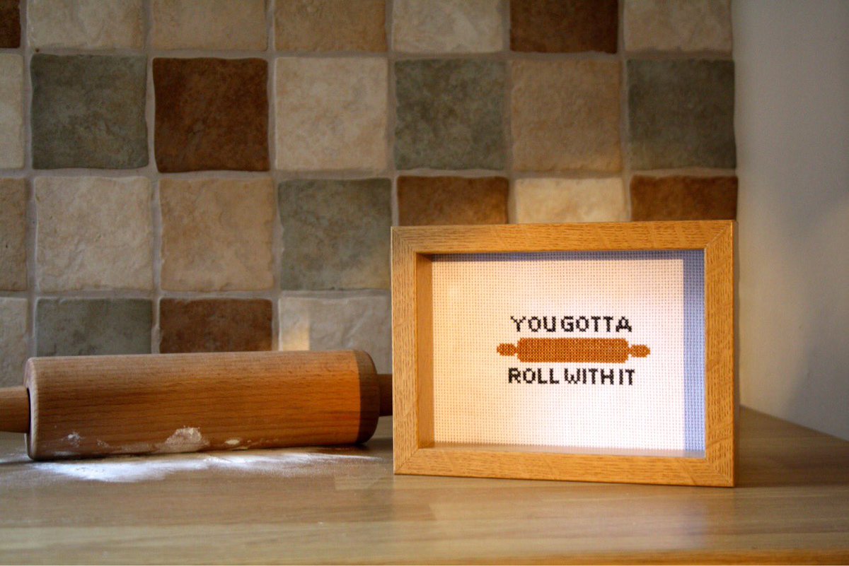 pixelstitching's tweet image. Perfect for #CraftHour's dinner theme is the @pixelstitching 'Rolling' range etsy.com/uk/shop/PixelS…