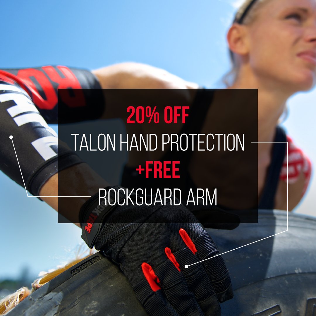 Rocktape's tweet photo. 🔥 LAST CHANCE YALL!🔥
Get 20% off #Talons w/ FREE #RockGuard Arms today!!
Add both to cart &amp; code TALONS20 @ checkout
https://t.co/jCu2fjxKon https://t.co/cc57KJfTvC