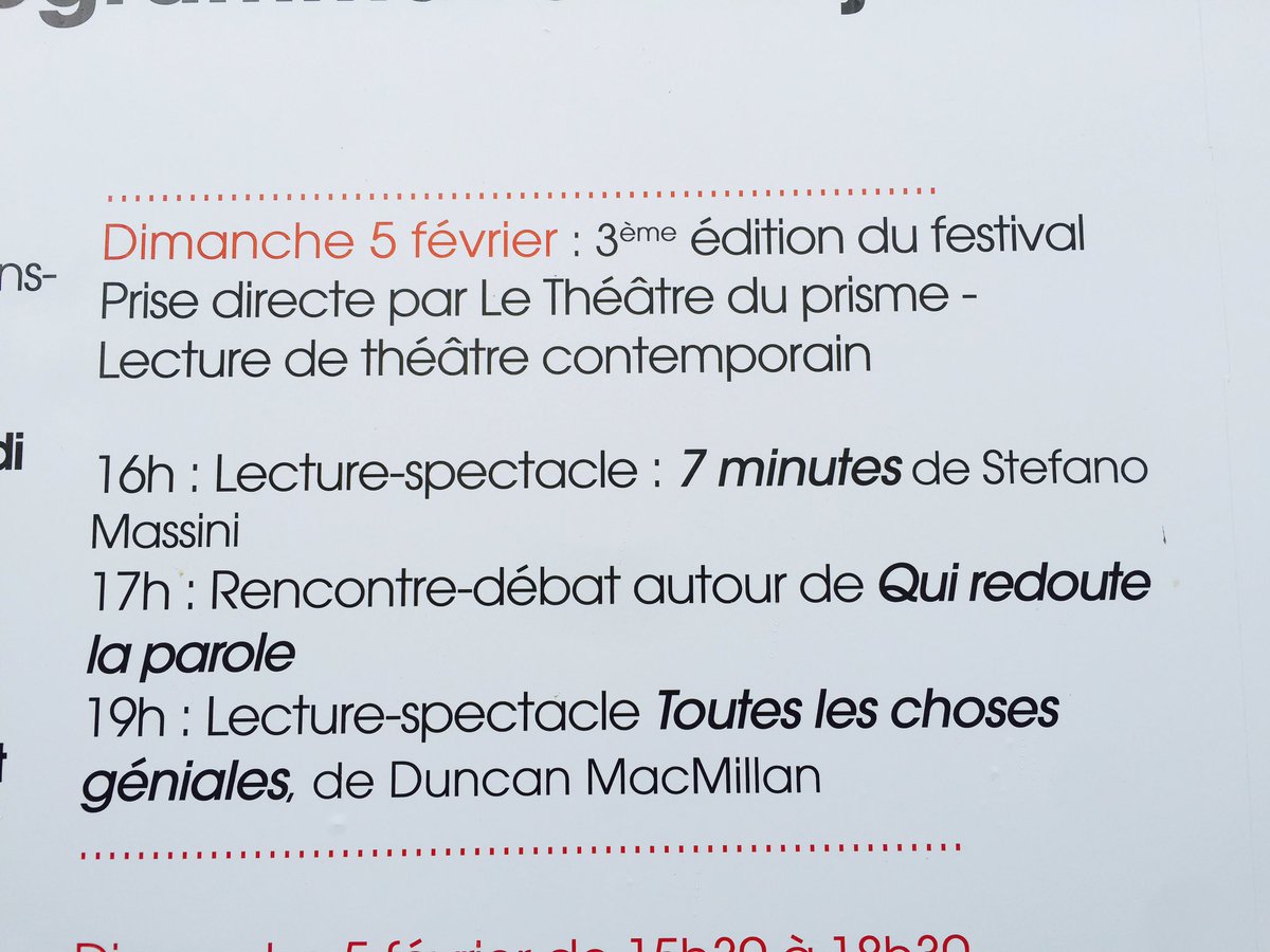 ruedutheatre's tweet photo. Entendre du #theatre contemporain ? C'est possible encore toute la semaine à #Lille au #Festival #PriseDirecte https://t.co/ZVANthKpCY