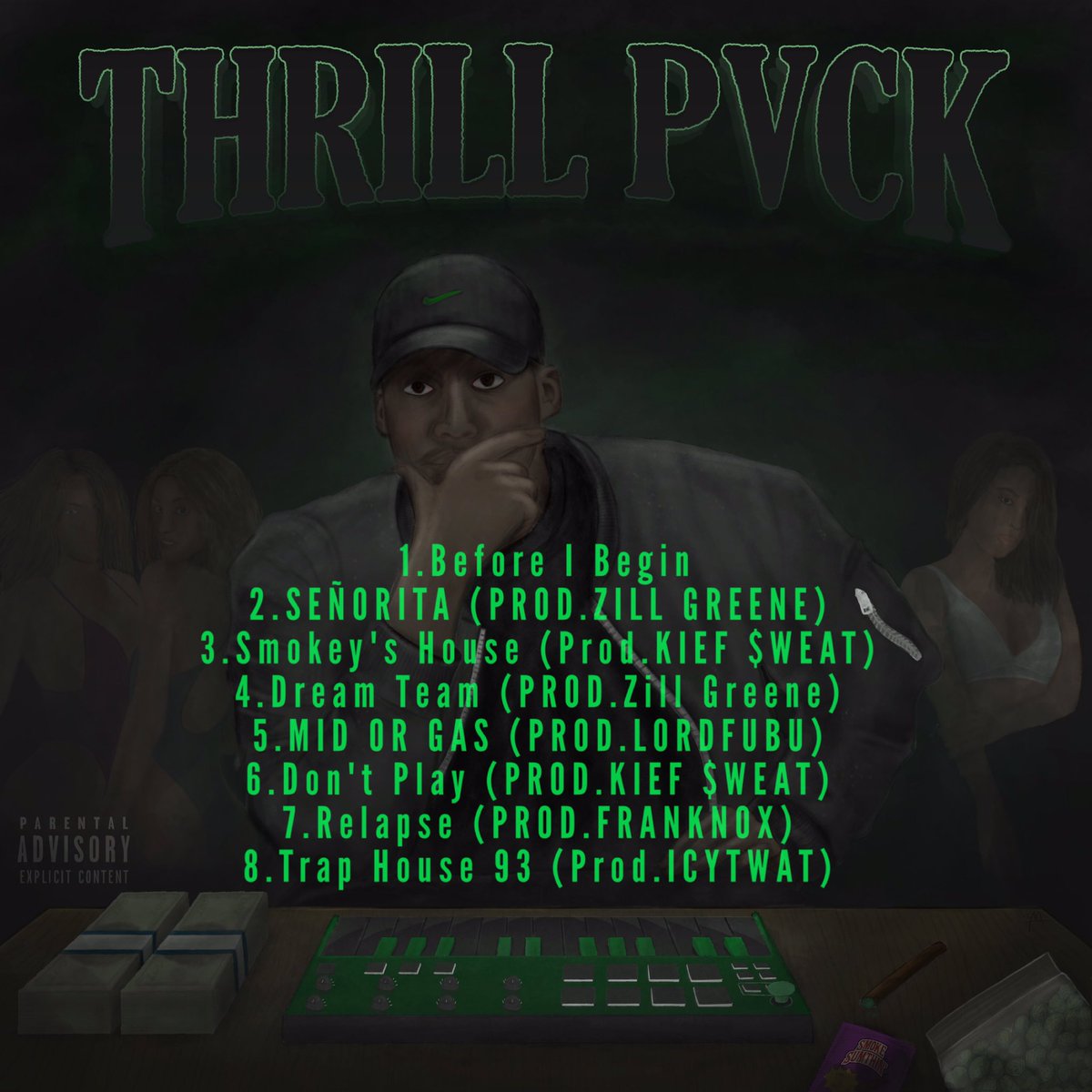 KJ_Clemente's tweet photo. #THRILLPVCK TRACKLIST 2/10/17 https://t.co/jlFJEsedWF