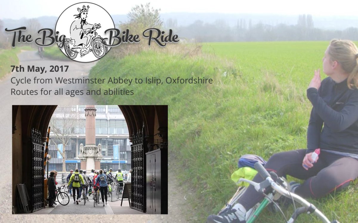 rodnic66's tweet photo. The Big Bike Ride is on 7th May. 70 miles on a unique route fm Westminster to Oxfordshire. Bookiing now! https://t.co/pqwtWvtuQ1 #cycling https://t.co/GpRGeHzD0h