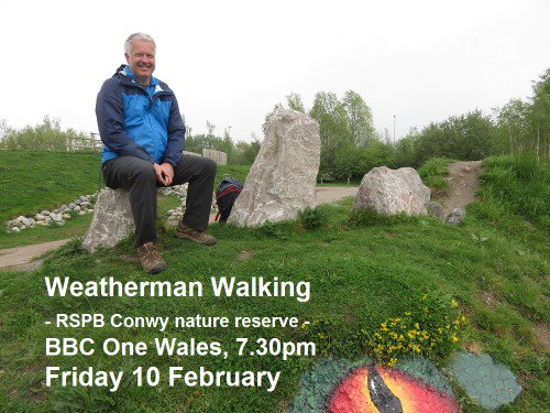 Preview clip of #WeathermanWalking to be broadcast on Friday, with <a href="/DerekTheWeather/">Derek Brockway - weatherman</a>, @nickiandchelly <a href="/Penrhynbirder/">Julian Hughes has left the building</a>  bbc.in/2lcRfT8