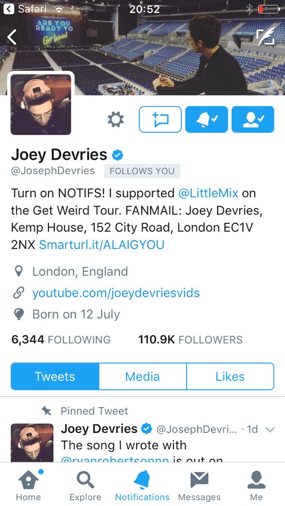 fadeddevries's tweet photo. @JosephDevries here is my proof :) https://t.co/SZh9gVgLsr
