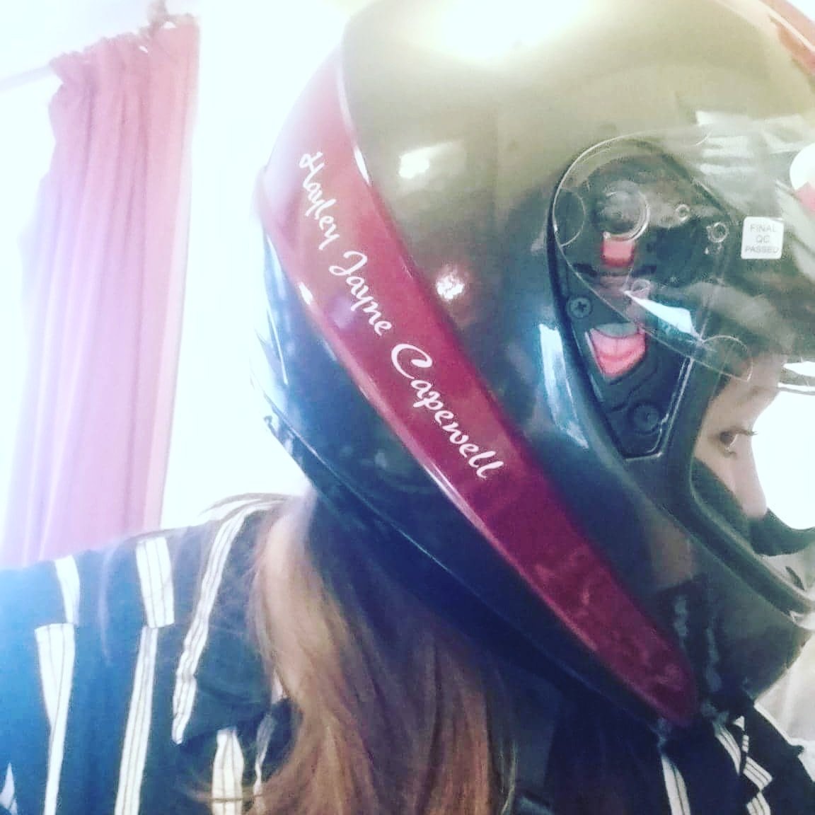 stokewell44's tweet photo. New helmets for 2017 #present #personalised #thanksstokoe #matchinghelmets https://t.co/PPnjtV59Oo