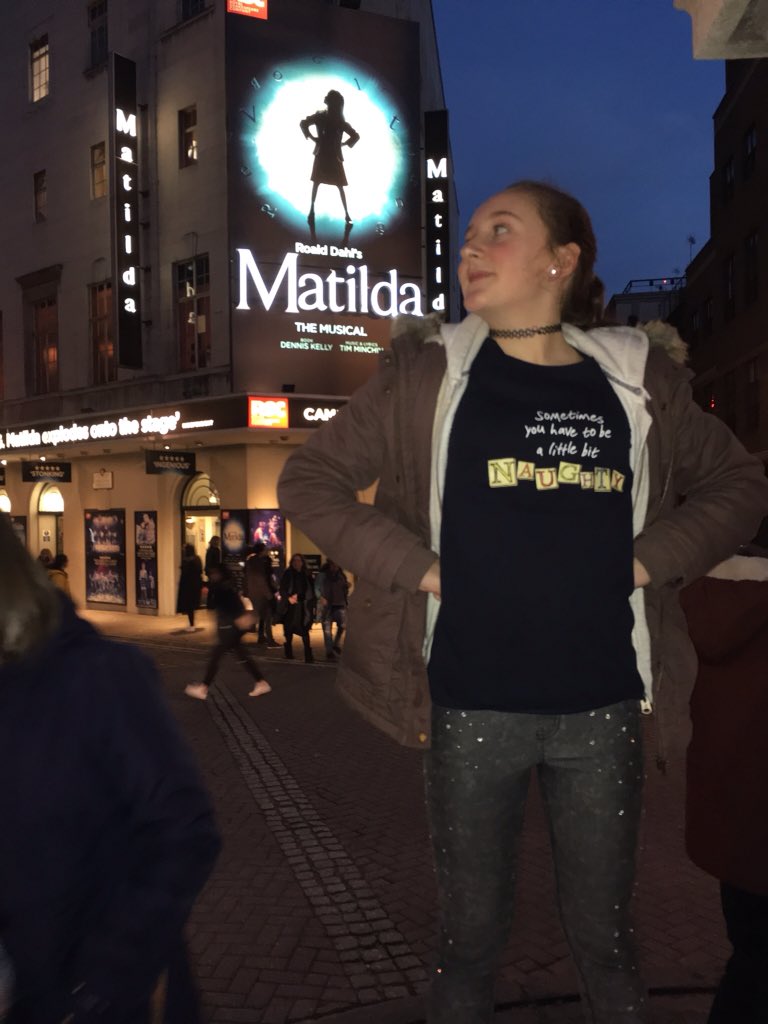 Liv's #MatildaPose after watching #MatildaTheMusical - great show in preparation for <a href="/adamdanceschool/">Adam Dance School</a> show on 13Feb!