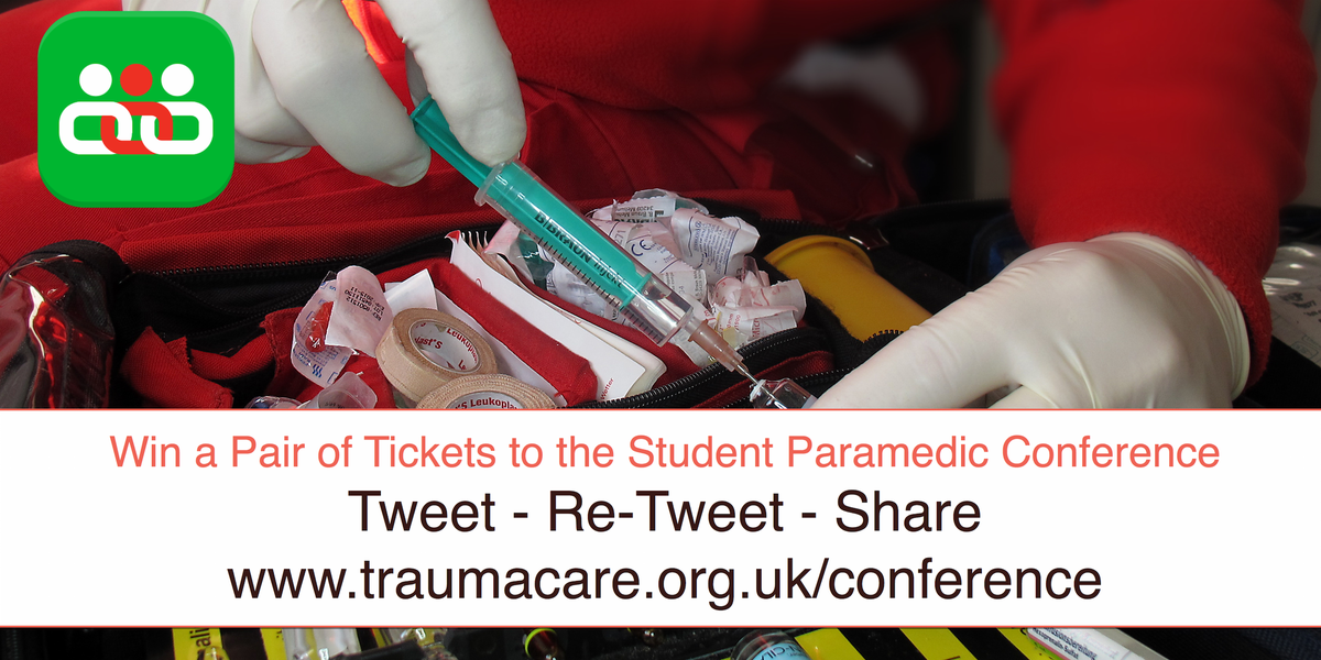 Andy Thomas (@andythomas135) on Twitter photo Win a pair of <a href="/TraumaCareUK/">Trauma Care Charity UK</a> #Studentpara conf tickets for 18.3.17. Just like and Retweet.Winner announced 13.2.17 bit.ly/2jXnpVp Win a pair of <a href="/TraumaCareUK/">Trauma Care Charity UK</a> #Studentpara conf tickets for 18.3.17. Just like and Retweet.Winner announced 13.2.17 bit.ly/2jXnpVp