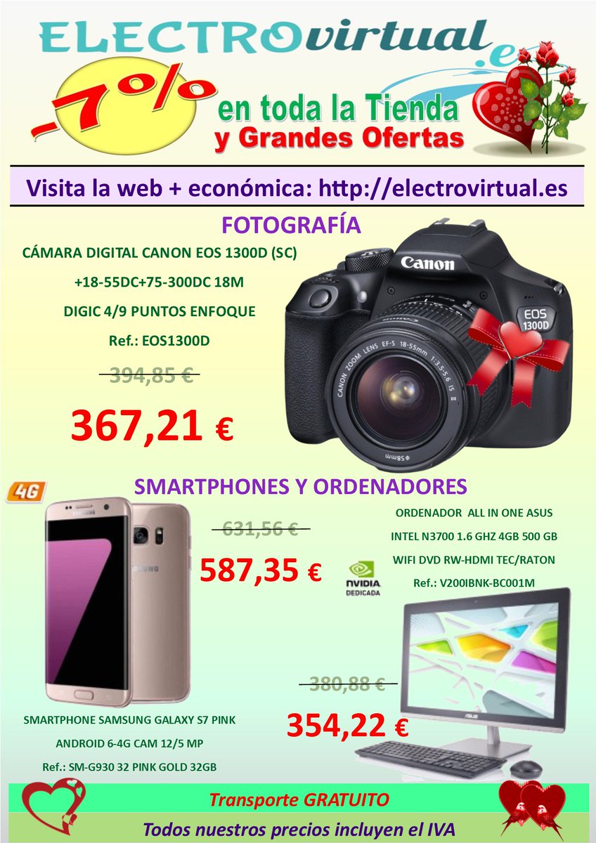 Electro_virtual's tweet photo. Sorprende a tu pareja. ¡Regala Tecnología! En https://t.co/qZhHaek0vb  ¡¡VISÍTANOS!! Calidad a precios muy competitivos #Barato #Pymesunidas https://t.co/xm0IOZ3wBq