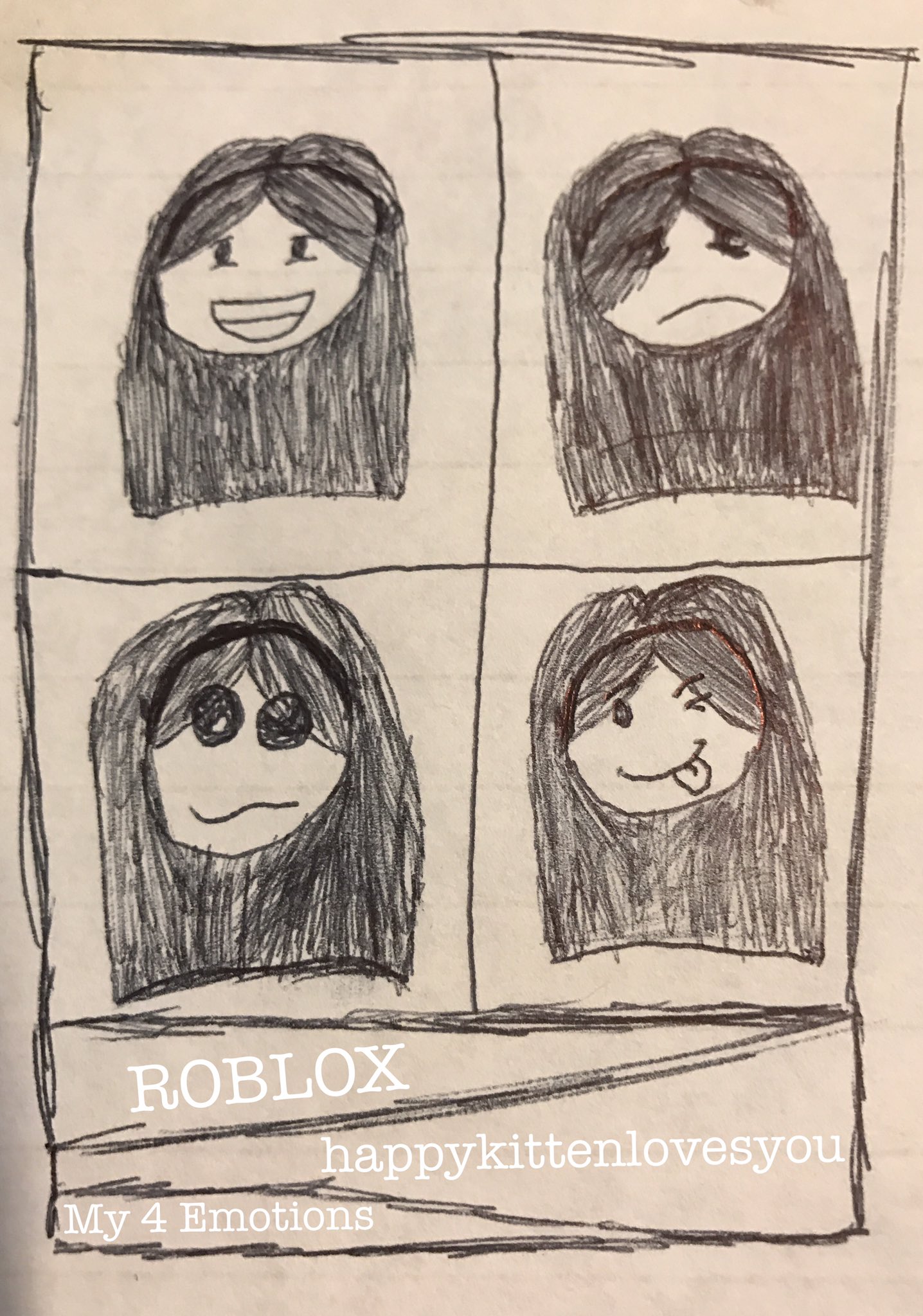 On Twitter Just Doodled Emotions Of Roblox 1st Face Awkward 2nd Face Tired Face 3rd Face Dizzy 4th Face Happy Wink - awkward face roblox