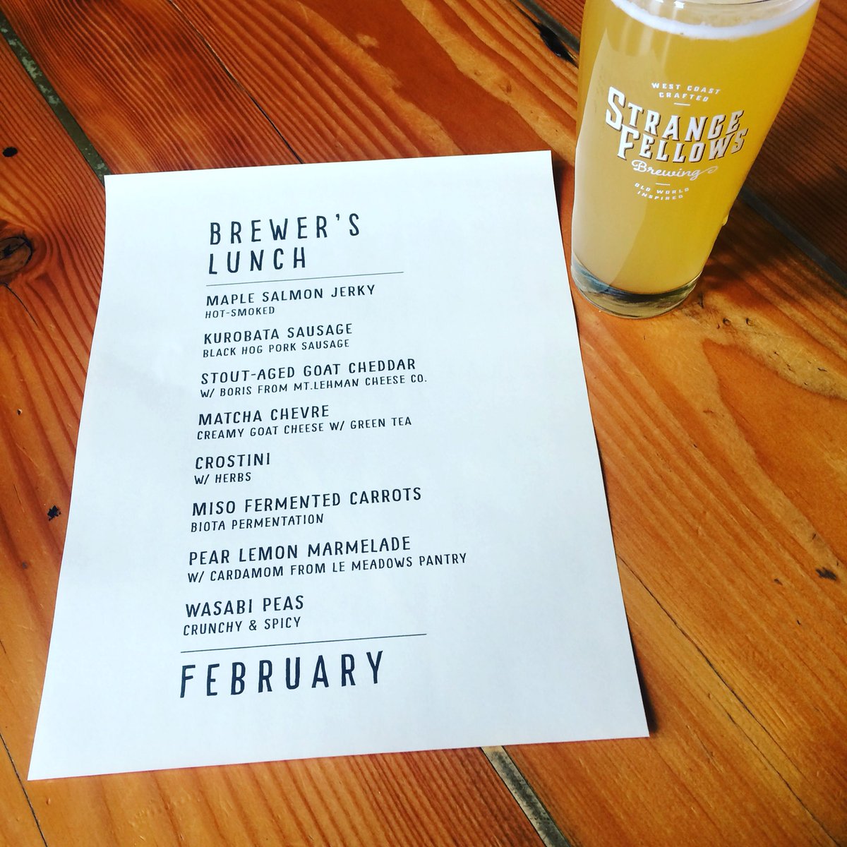 Strange Fellows (@strange_fellows) on Twitter photo February's Brewer's Lunch and our Dickie-San Ginger Wit - a winning combination to usher in the coming of Spring. <a href="/dickiesginger/">Dickie's Ginger</a> <a href="/biotayvr/">Biota.Fermentation</a> February's Brewer's Lunch and our Dickie-San Ginger Wit - a winning combination to usher in the coming of Spring. <a href="/dickiesginger/">Dickie's Ginger</a> <a href="/biotayvr/">Biota.Fermentation</a>