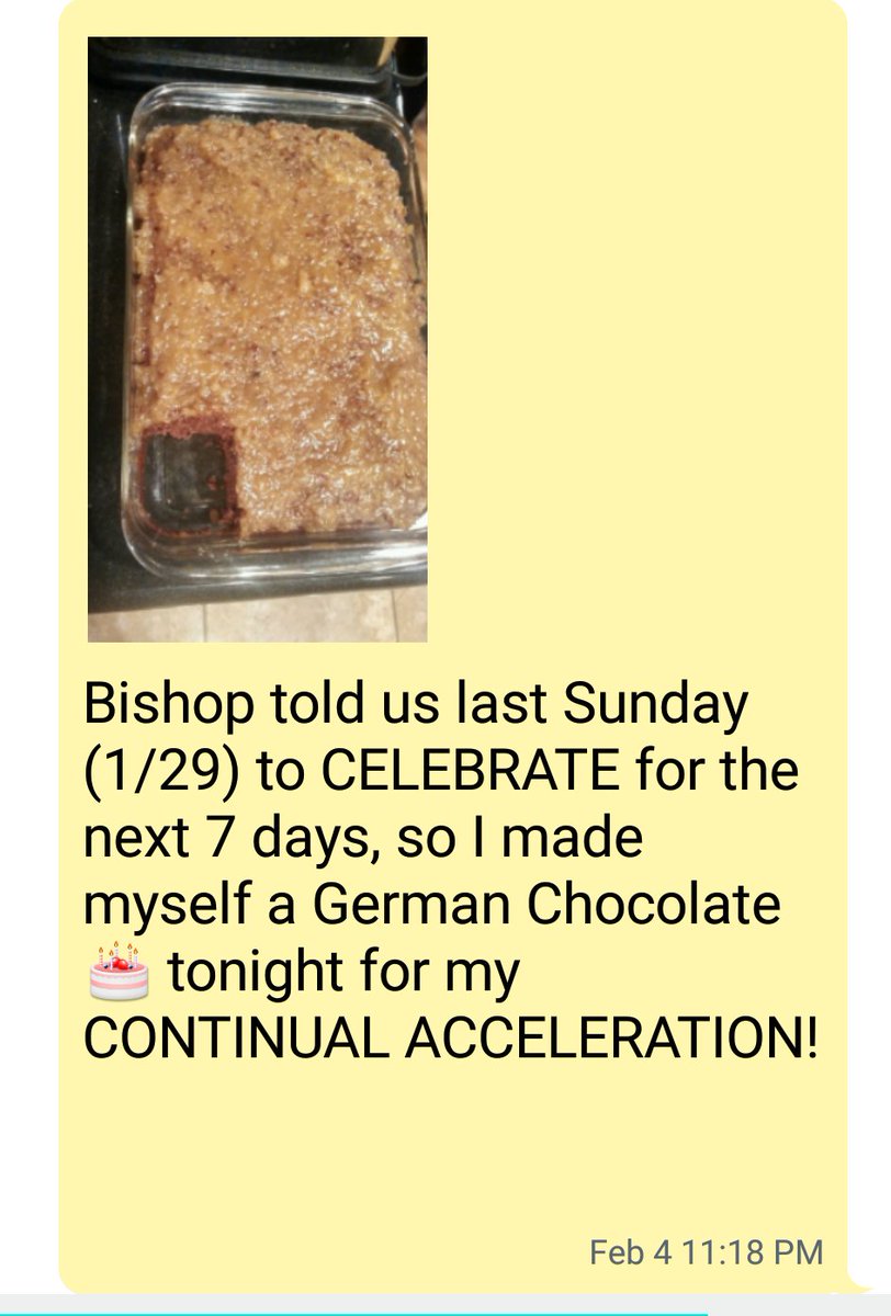 89miracles's tweet photo. Bishop @DrJinCA you told US to #CELEBRATE last Sunday, and I took
 it to  ❤ &amp; made a 🎂 last night @11:18pm  #MySetTimeHasCome
#CONFIRMATION https://t.co/8N6o8613yG