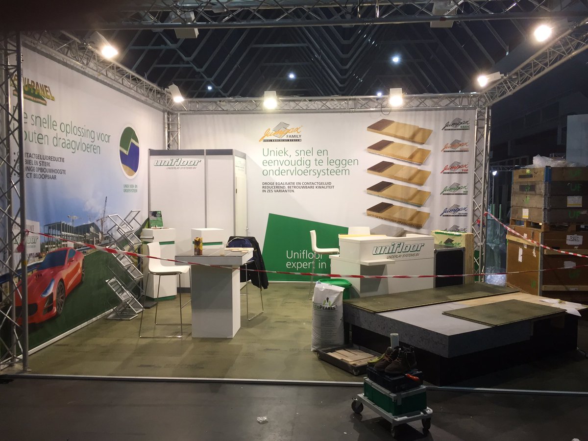 Onze stand is klaar voor vijf dagen Bouwbeurs Utrecht hal 7 stand E137. U komt toch ook?