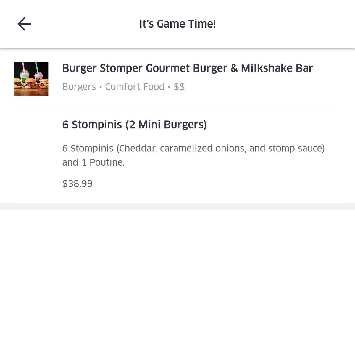 BurgerStomperBr's tweet photo. @ubereats Superbowl slider and poutine pack! #superbowl #delivery #ubereats #tryit #yum https://t.co/u8ACcZPIoe
