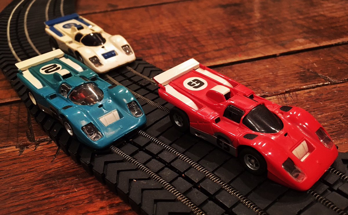 EWElsass's tweet photo. One of my old AFX sets | #afxracing #porsche #porsche917 https://t.co/J8NyUYm3en