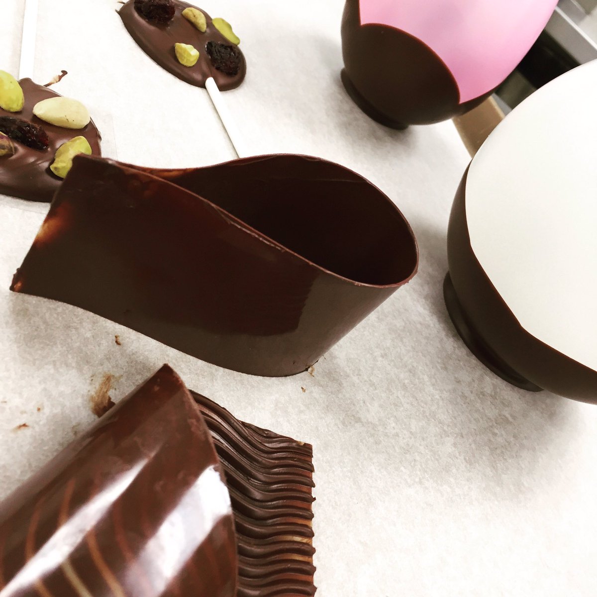 Getting my chocolate skills on <a href="/AlgonquinColleg/">Algonquin College</a> #chocolate #613