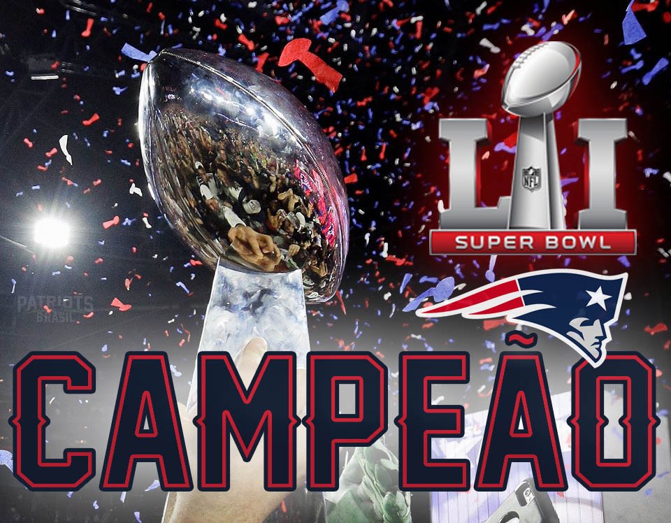 PatriotsBrazil's tweet photo. É CAMPEÃÃÃÃOOOOOO!!!!
É CAMPEÃÃÃÃOOOOOO!!!!
É CAMPEÃÃÃÃÃÃOOOOO DO SUPER BOWL 51!!!!!! #SuperBowl #SuperBowlnaESPN #PatriotsCampeao #Patriots https://t.co/MUsEqUFb5f