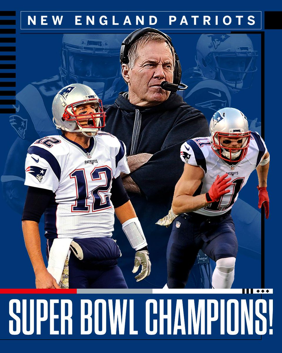 espn's tweet image. What. A. Win.

The Patriots complete the greatest comeback in Super Bowl history to beat the Falcons in overtime.