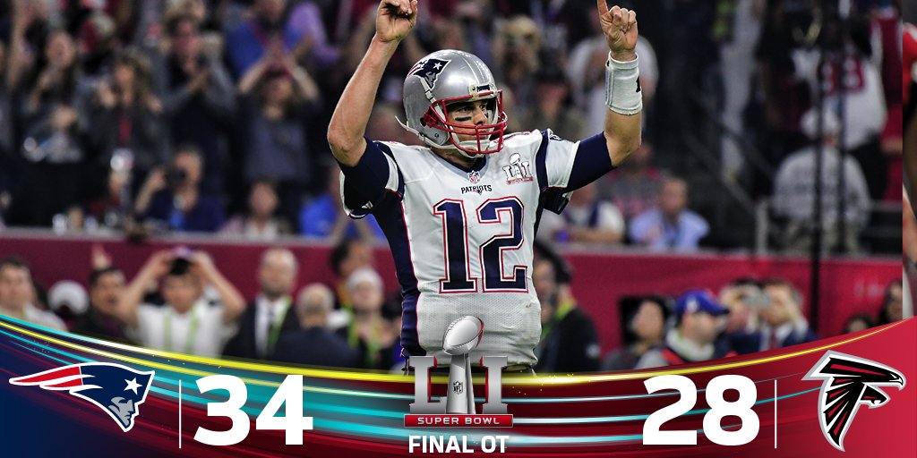 NFL on X: "The New England @Patriots are @SuperBowl Champions! #SB51  https://t.co/4Ftq5w9tq8" / X