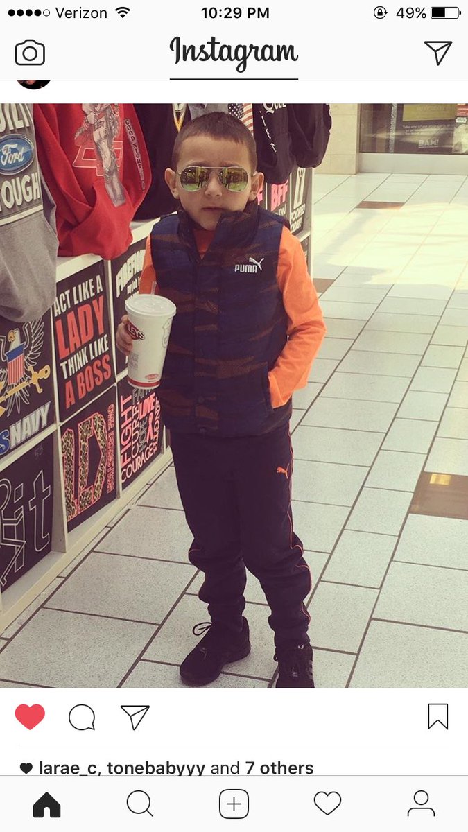 toochie_480's tweet photo. Why does my nephew look like he's about to drop a mix tape with wisin y yandel😂😂😂😂 https://t.co/9SF5BPxSQZ