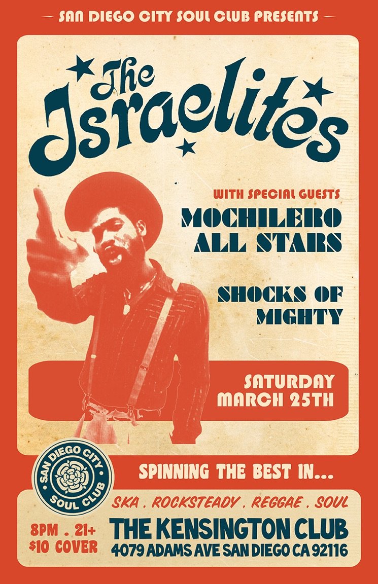 citysoulclub's tweet photo. @TheIsraelitesLA 
#MochileroAllStars 
#shocksofmighty 3/25
#ska #RockSteady #Reggae #SOUL
@kenclub Oi! RT https://t.co/8CFlcwePKp
