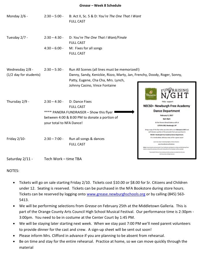 NfaGrease's tweet photo. this weeks schedule!! 😁 https://t.co/z8ipqHTeHK
