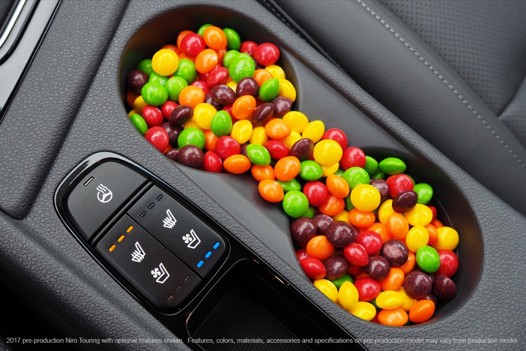 Kia's tweet image. . @Skittles That’s a #SmarterWay to get your candy fix. Here’s another way.