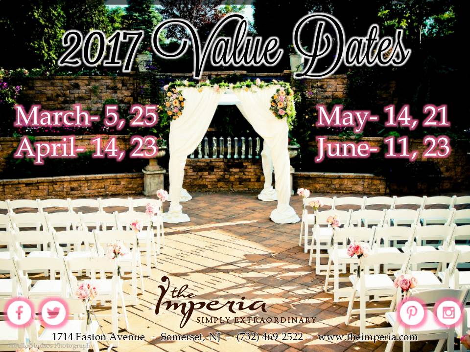 TheImperia's tweet photo. Updated #ValueDates for your #NJWedding at #TheImperia https://t.co/HSBRvQW2fi