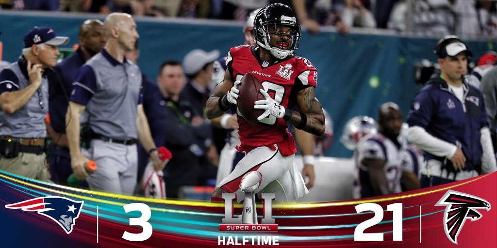 슈퍼볼 51 2쿼터 종료 | 인스티즈