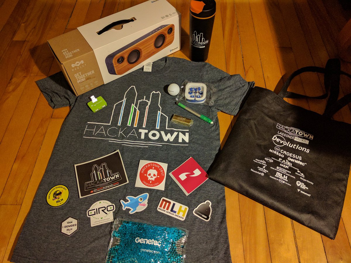DavidTranDev's tweet photo. Awesome looting this weekend, thanks #hackatown2017 ! https://t.co/wM0BxHK08P