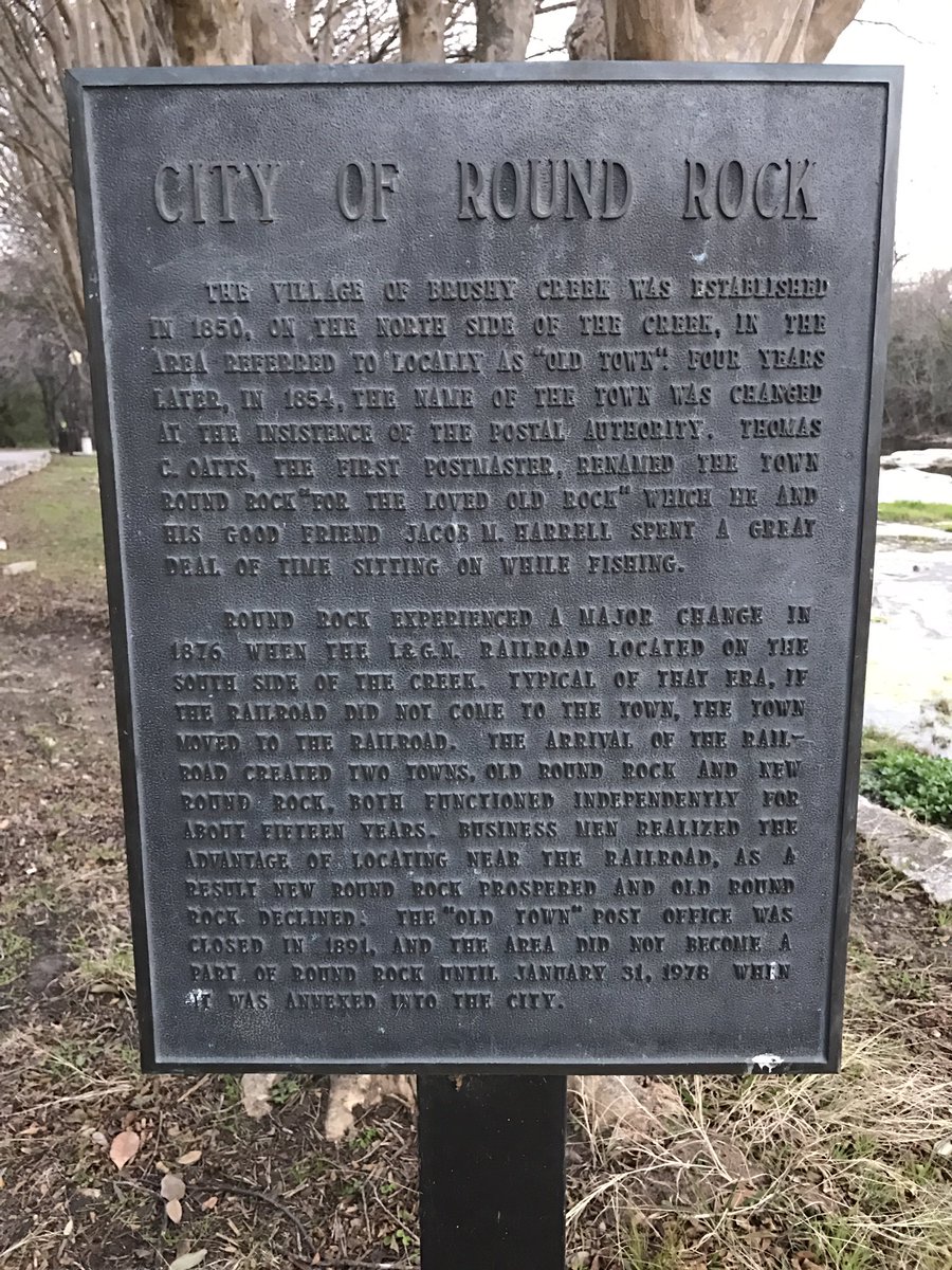 flday2003's tweet image. Round Rock Texas was originally called Brushy Creek Texas #Question10 #FDOM17 #TXST