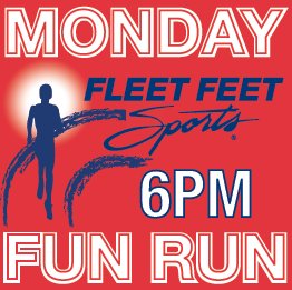 FleetFeetBlm's tweet photo. Free Fun Run/Walk Monday at the store at 6pm - all paces welcome. Join us and bring a friend! #FleetFeet #RunBloNo https://t.co/gH1YWgmHO2