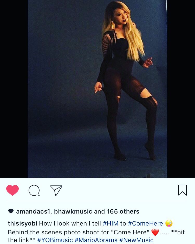 AndyC013's tweet image. Y'all ready for that new @ThisIsYOBi video "Come Here" produced by @RealMarioAbrams . Follow them on IG @thisisyobi and @marioabrams on IG