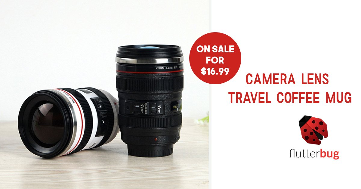flutterbugshop's tweet image. #coolest #mug EVER! #Coffee meets #photography with this #camera lens coffee mug!
Only $16.99 at flutterbugshop.com!