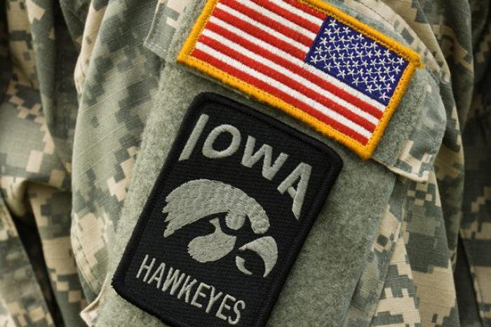 uiowa's tweet photo. Did you know #uiowa is one of 12 original PAVE campuses dedicated to helping #veterans transition to college? https://t.co/PbjytiZvAu https://t.co/FQAvKJJC4G