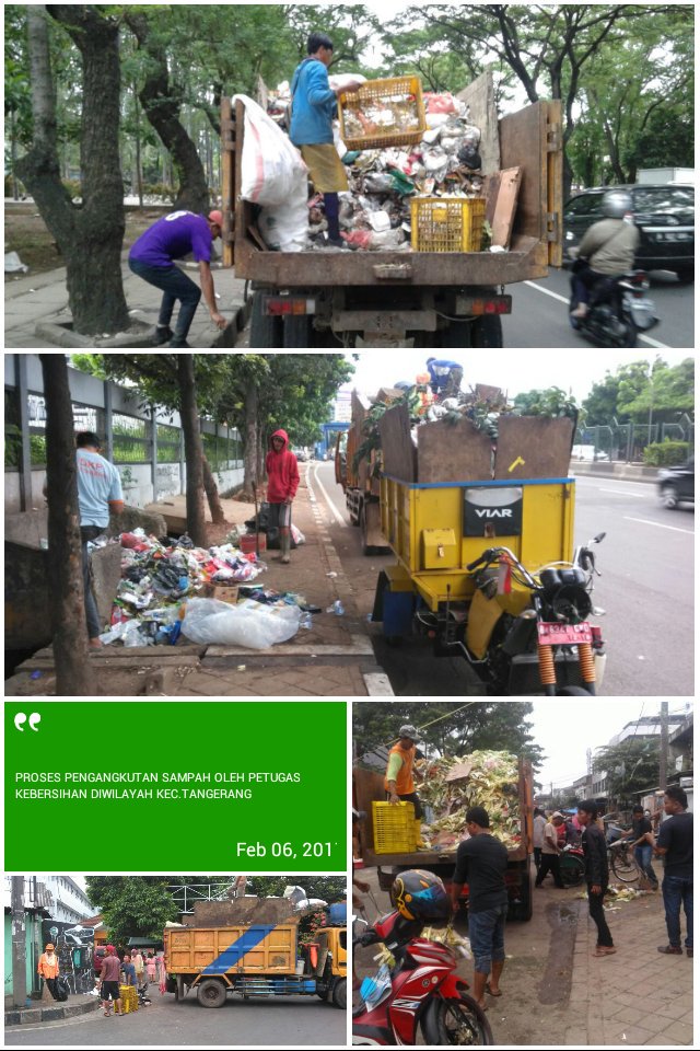 <a href="/Kota_Tangerang/">KOTA TANGERANG</a> @DLH_KotaTNG <a href="/TangerangLIVE/">Tangerang LIVE</a> @DanDekor pengangkutan sampah oleh petugas kebersihan diwilayah <a href="/KecTangerang/">Kecamatan Tangerang</a>