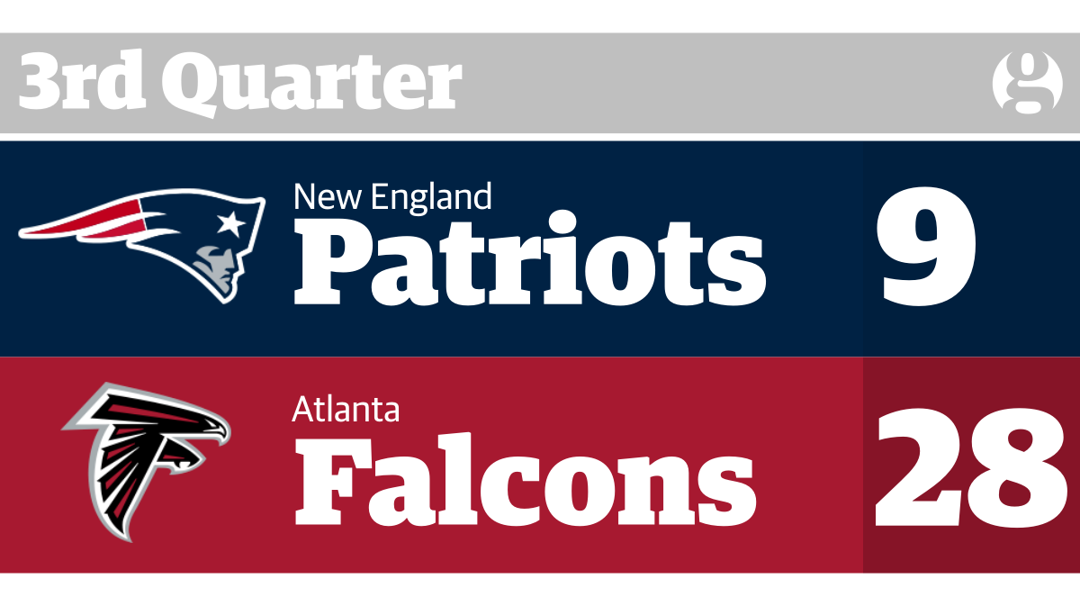 The Guardian On Twitter The Patriots Score A Touchdown Miss The Extra Point And Remain Far Behind In Sb51 Https T Co Hutpfvac7w