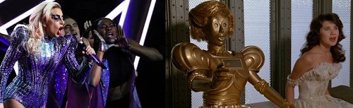 Crunchyface1's tweet photo. Lady Gaga = Dot Matrix #Spaceballsthehalftimeshow #RobotGaga https://t.co/5L24vrpDj1