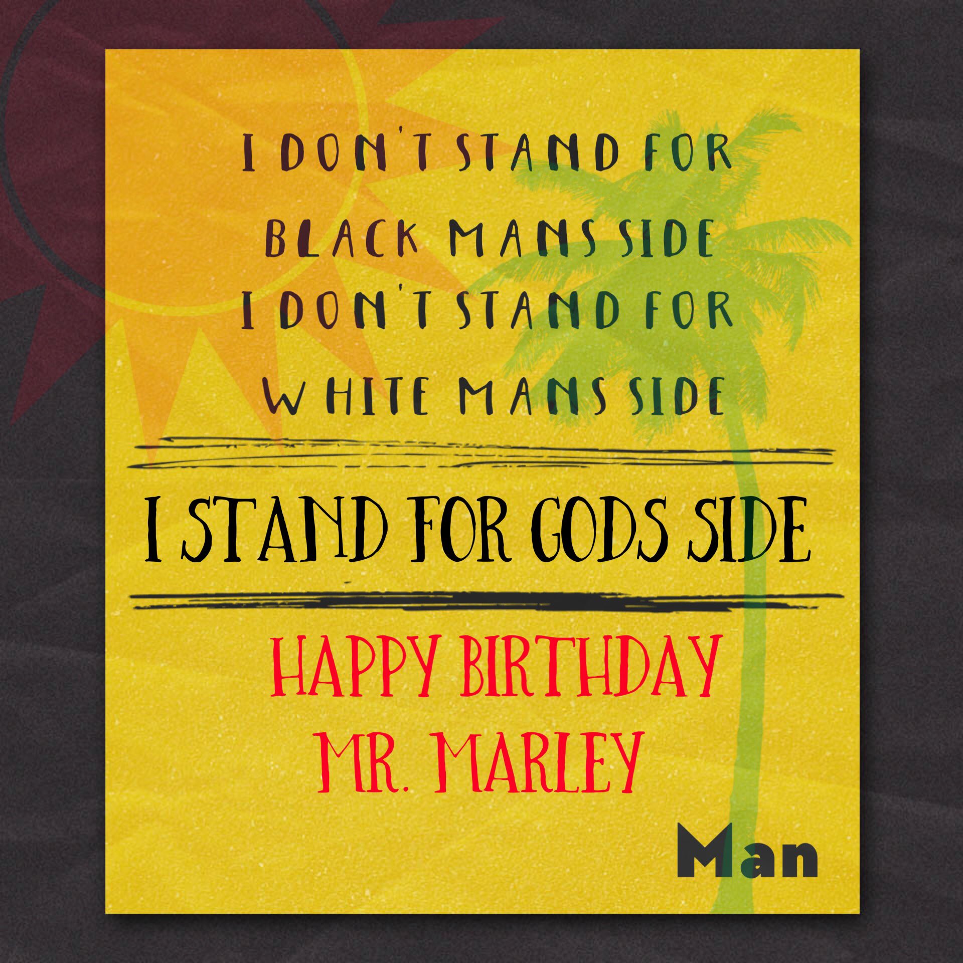 February 6th!
Happy Birthday mr. Bob Marley! 