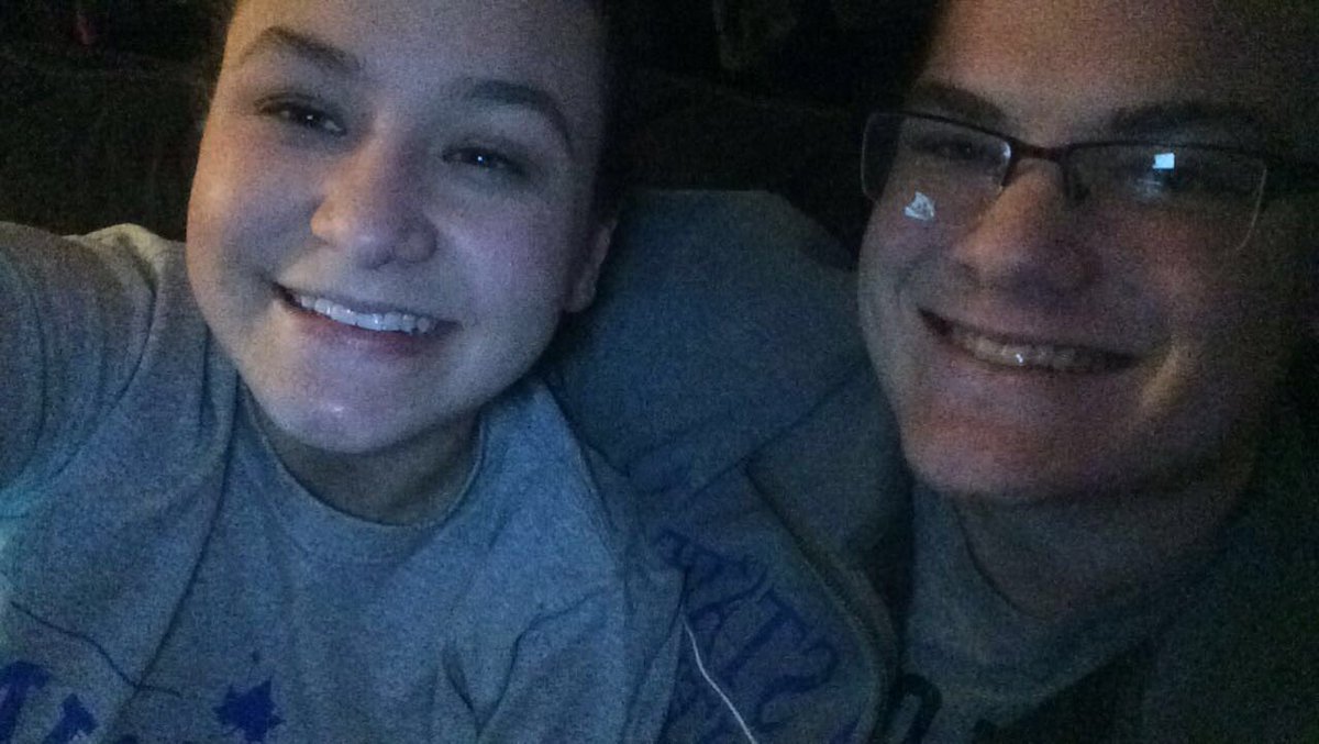 seth_biggs5's tweet photo. Representing ISU with my beautiful girlfriend as we watch the end of the Super Bowl! #cingtg #superbowl https://t.co/tYuBC1n7GW