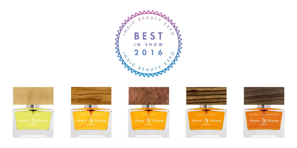 thornandbloom's tweet photo. We've won BEST FRAGRANCE @IndieBeautyExpo 's 2016 Best of Show NYC + LA!

#indiebeauty #naturalperfume https://t.co/aRoCFRUvoK