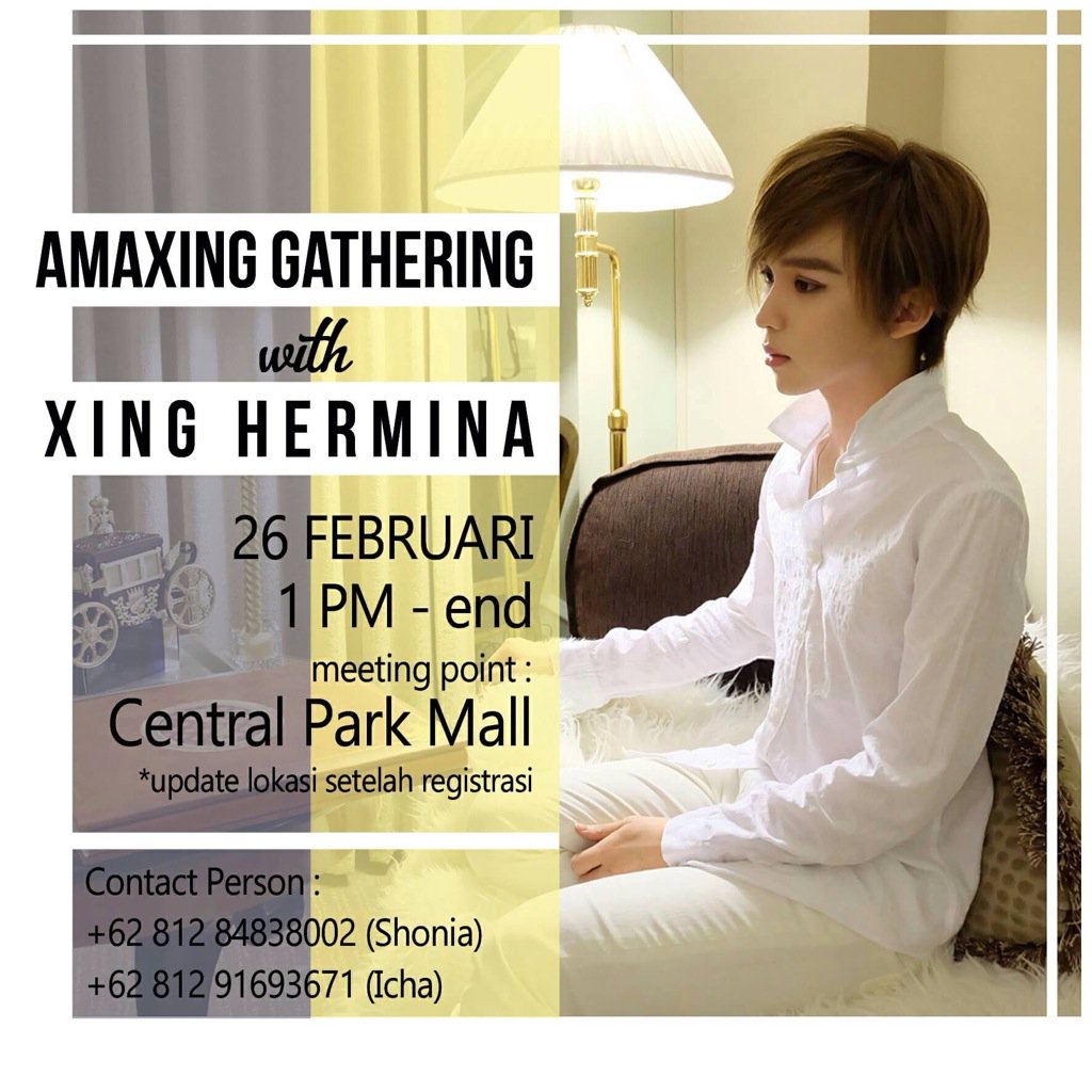 #amaXingGathering
*detail tempat akan diupdate setelah registrasi.. 
Ticket IDR 50k per person.. 😆😆