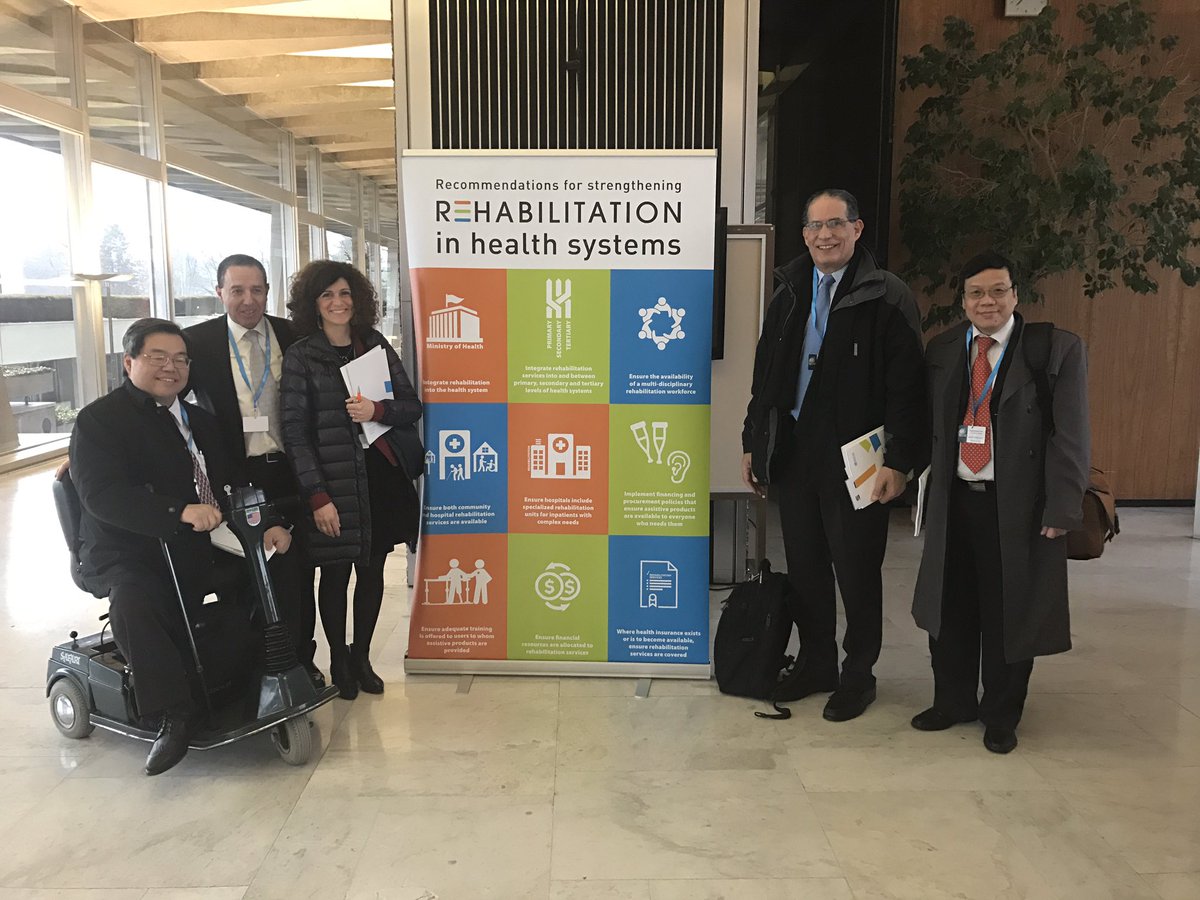 ISPRM's tweet photo. ISPRM PC @WHOdisability #Rehab2030 @JorgeLains @francescagimi @etiennekrug https://t.co/5Fmojbun46