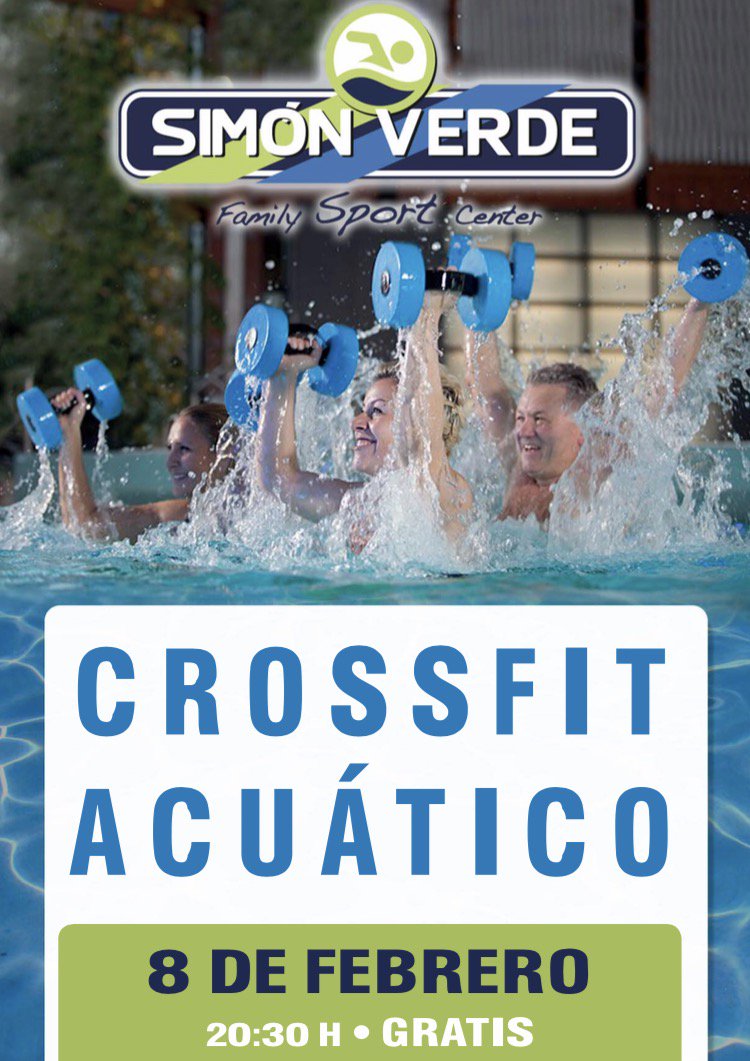 ¡Buenos días! Empieza la semana apuntándote al curso de Crossfit acuático que tenemos este miércoles gratis para nuestros socios.